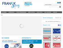 Tablet Screenshot of fransksprog.dk